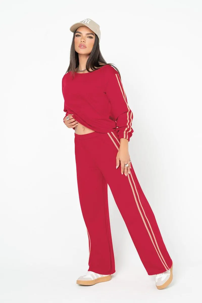 CONJUNTO X 2 BUZO - PANTALON Rojo