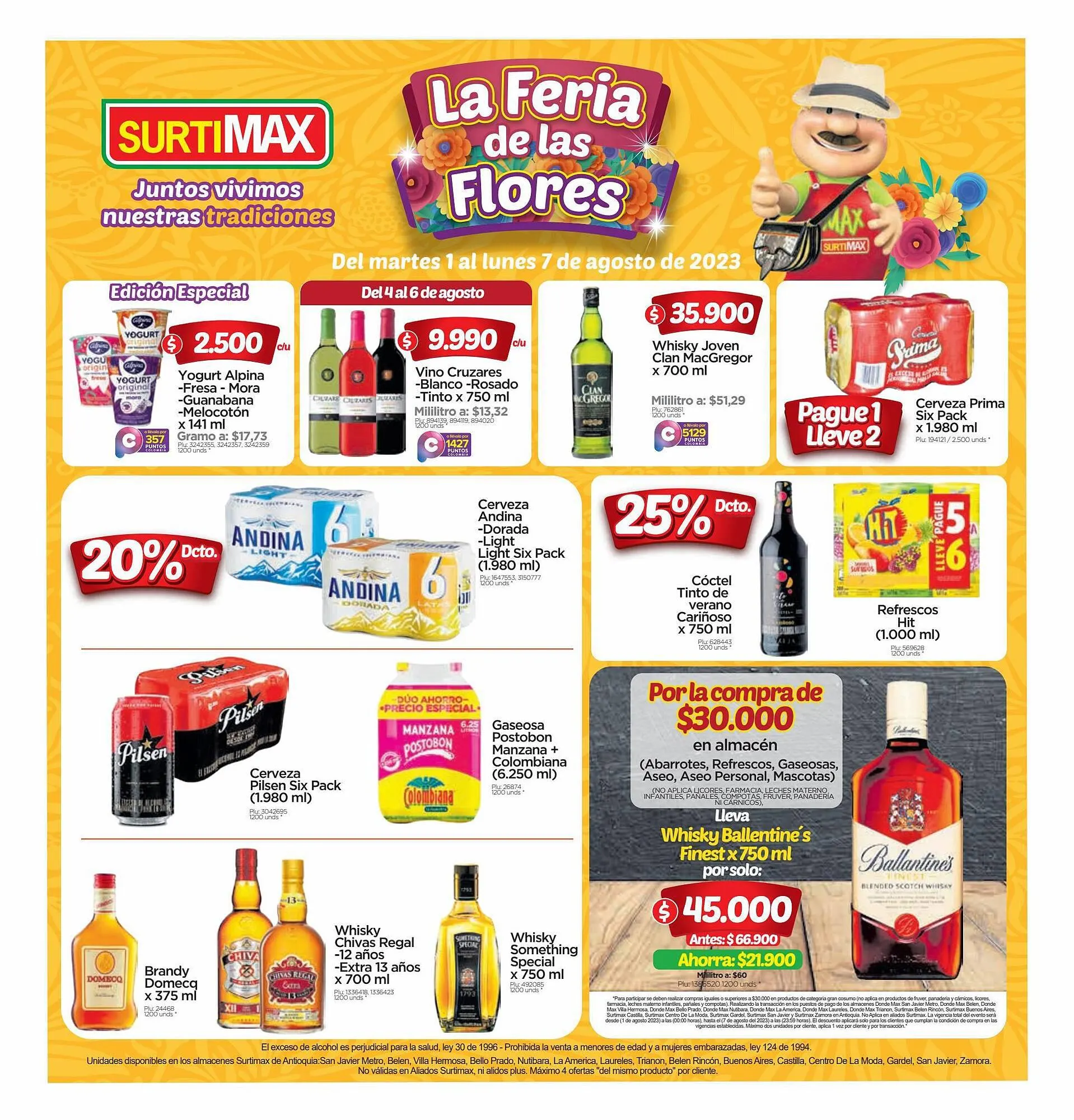 Catalogo de Catálogo Surtimax 1 de agosto al 4 de agosto 2023 - Pag 1