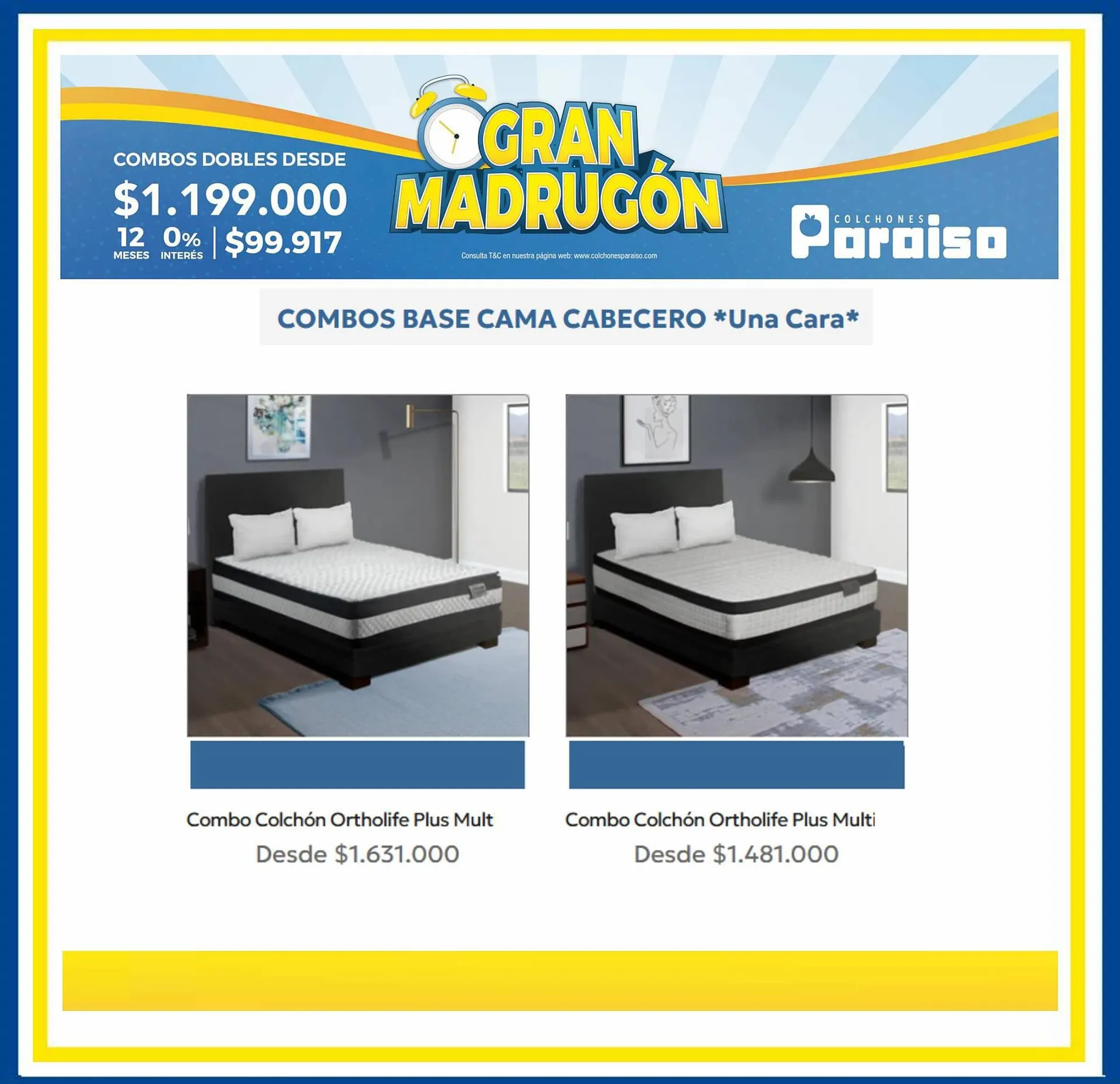 Catalogo de Catálogo Colchones Paraiso 19 de septiembre al 30 de septiembre 2023 - Pag 6