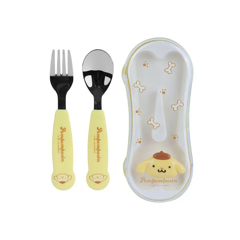 Paquete de Cubiertos Acero Inoxidable Pompompurin Sanrio