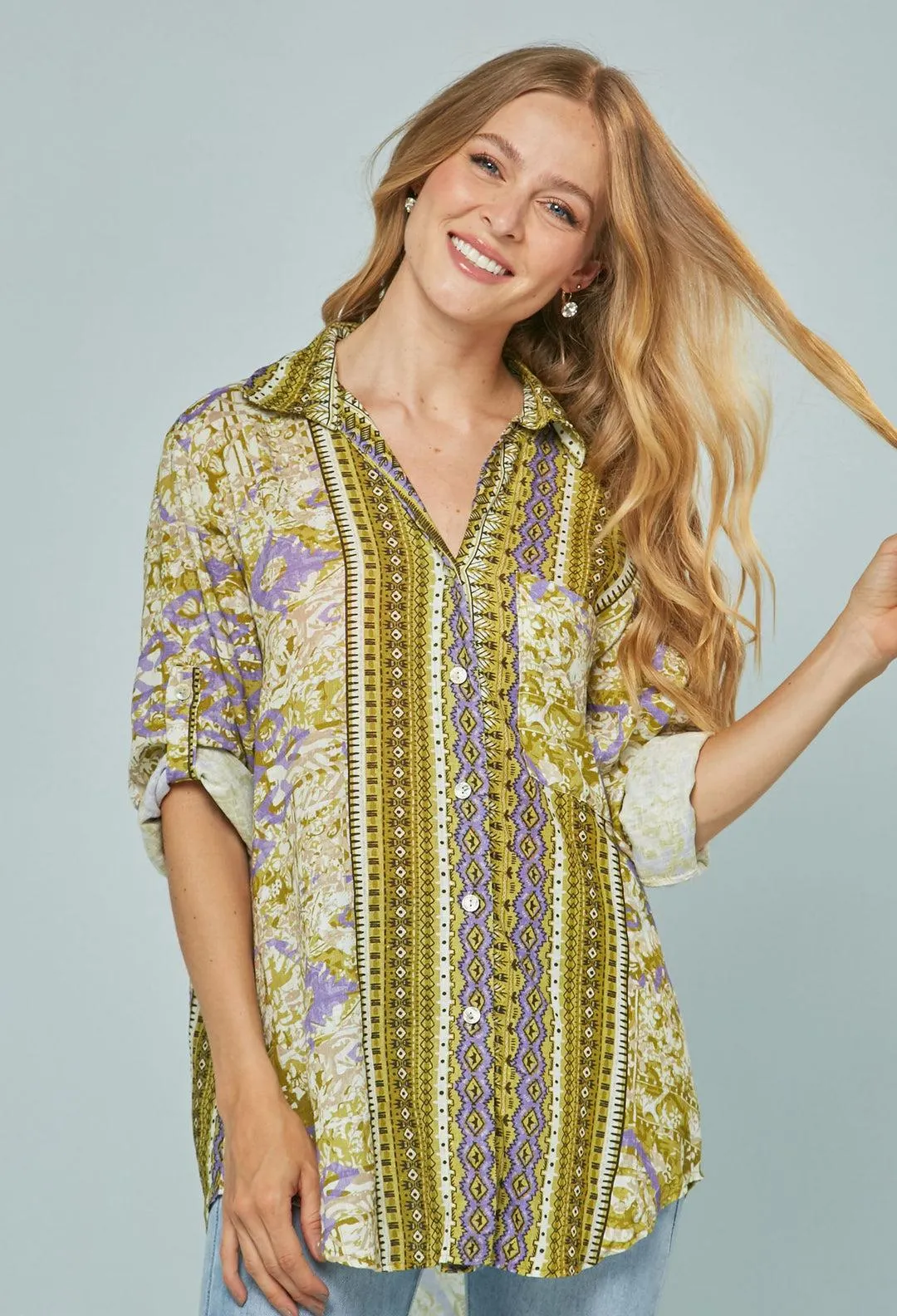 Camisa Estampada Mujer - SALE