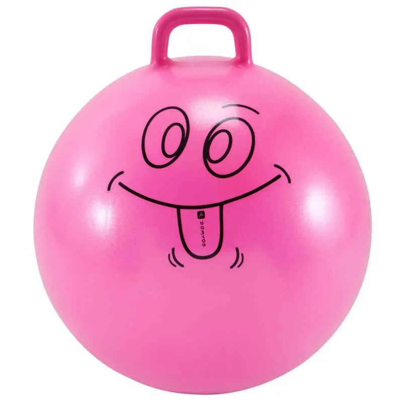 Balón Saltador Gimnasia Infantil Resist Rosado 60 cm
