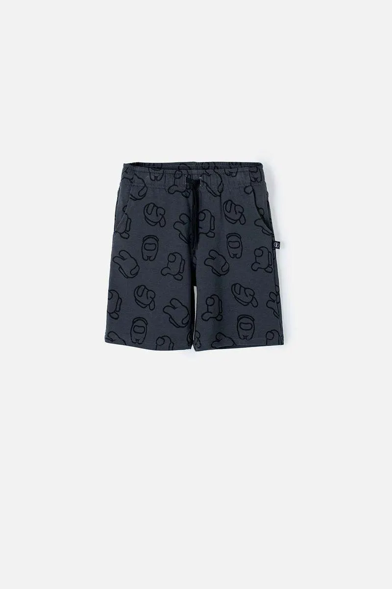 Bermuda de Among Us gris para niño