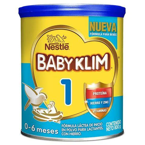 Formula Infantil Baby Klim 1 Lata X 800 Gr
