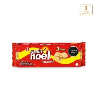 Galletas Saltín Noel x 300g x 3 Tacos Internos