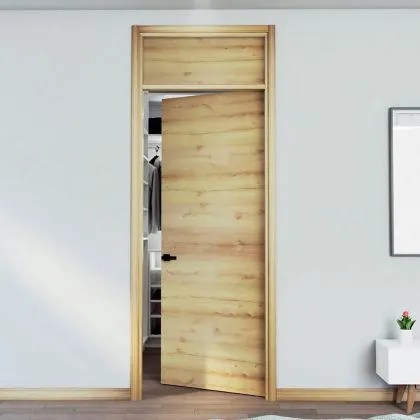 Puerta Lista Prakti + Cenefa Duna 90x235cm - Ap. Derecha