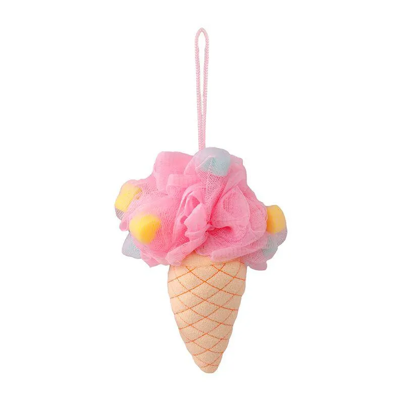 Esponja de baño Helado, Pequeña, Rosa