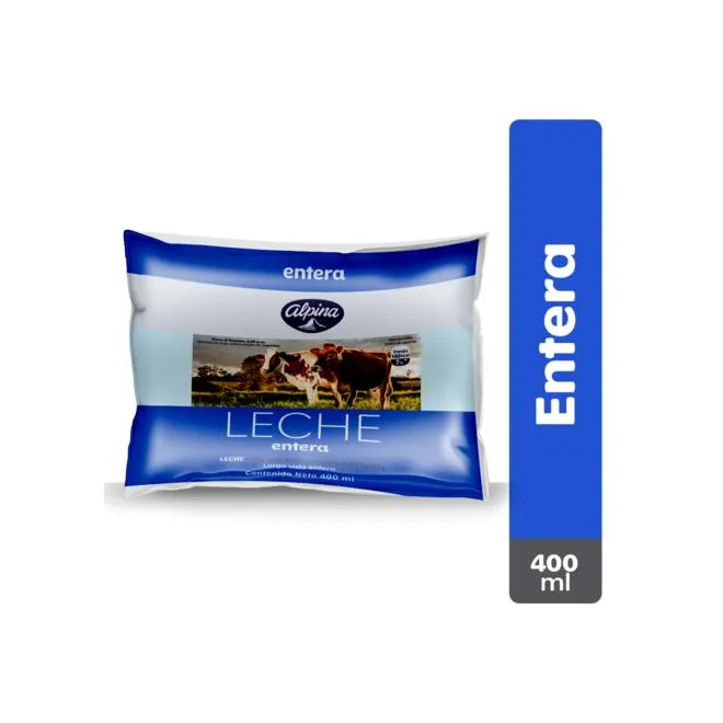 Leche Entera Bolsa 400 ml