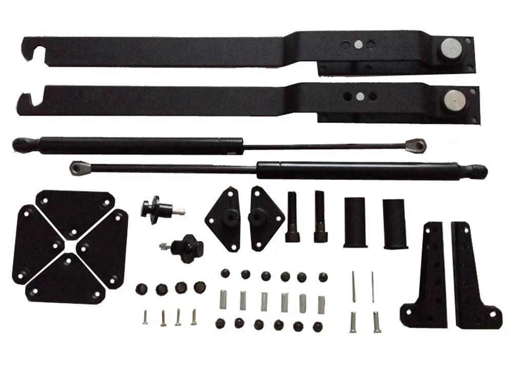 Herraje para cama sencilla tipo escritorio horizontal doble- oculto pared