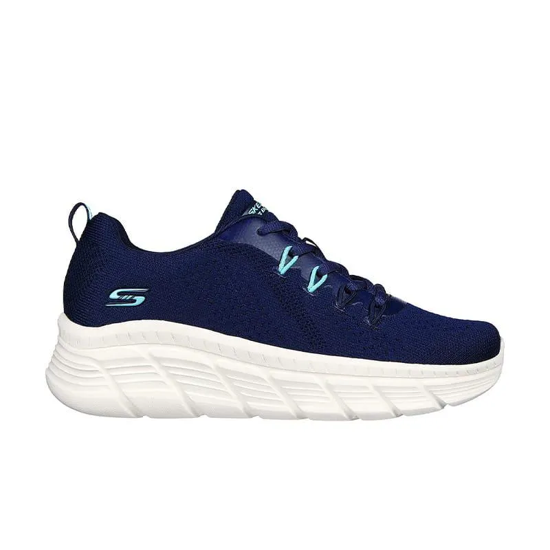 Zapatilla Skechers Casual Dama Bobs Sport Flex Azul