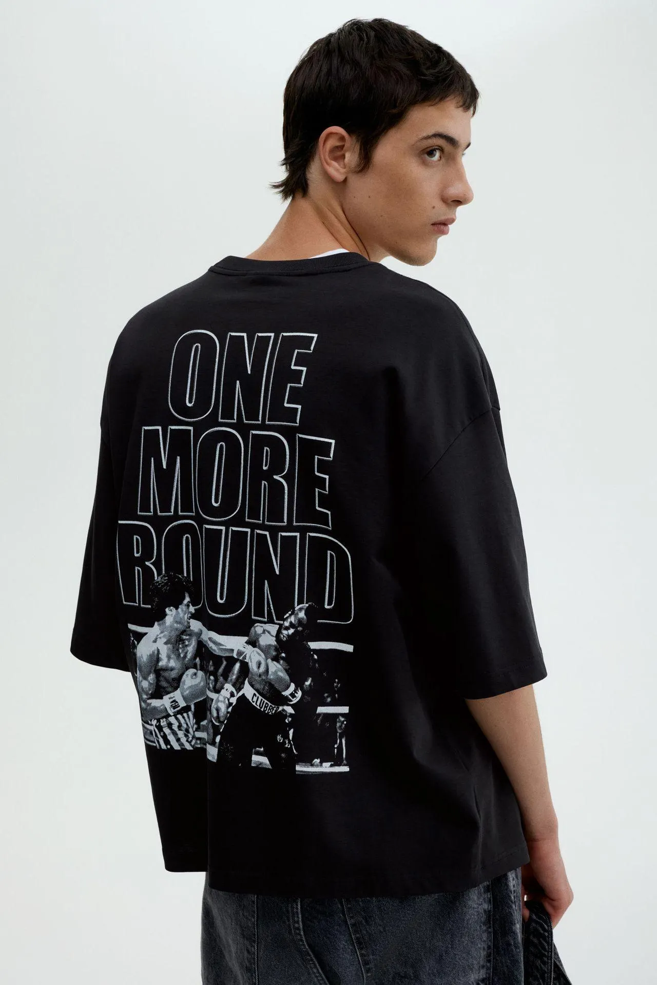 Camiseta Oversized Fit con detalle estampado