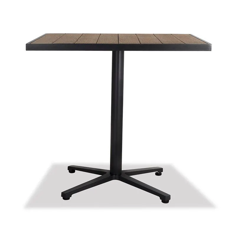 Mesa Auxiliar Malta 80*80*75Cm Nutural/Negro