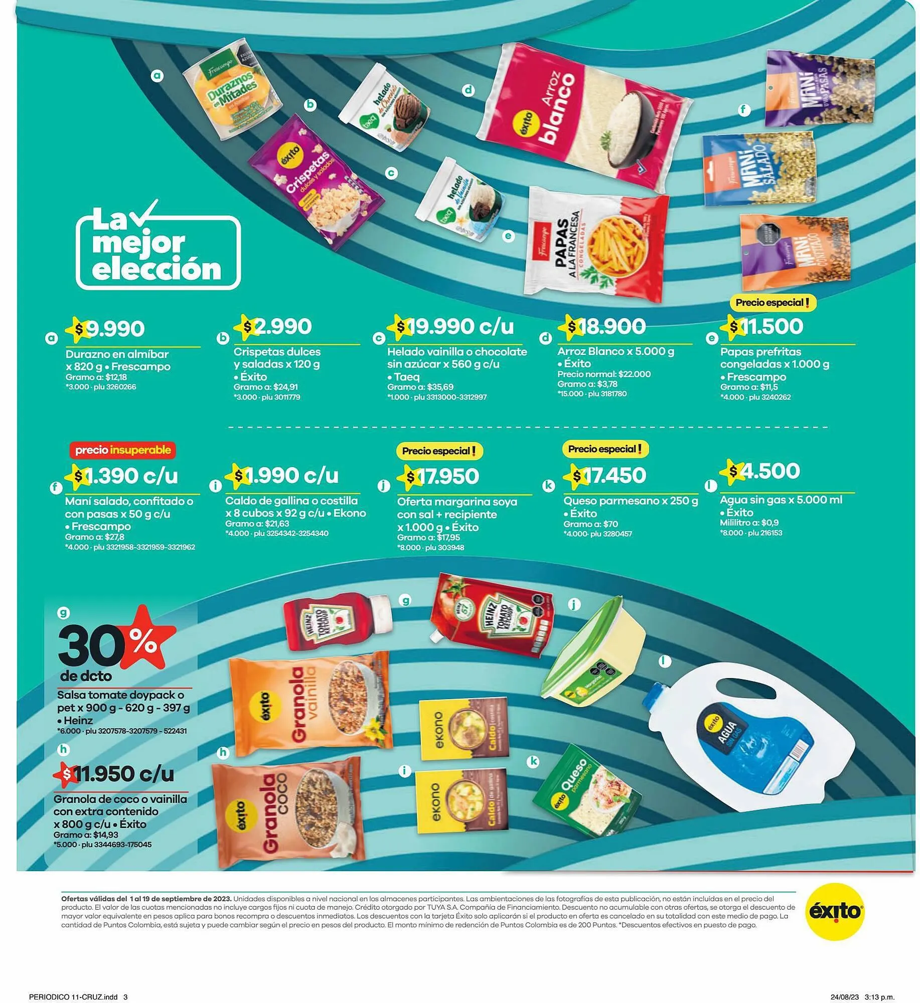 Catalogo de Catálogo Éxito 1 de septiembre al 19 de septiembre 2023 - Pag 3