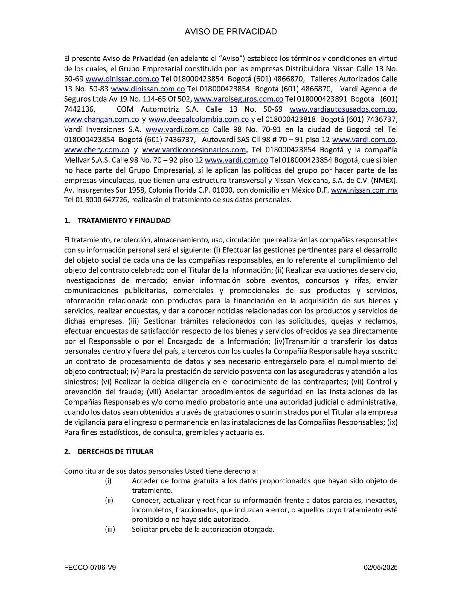 Catálogo Nissan - 1