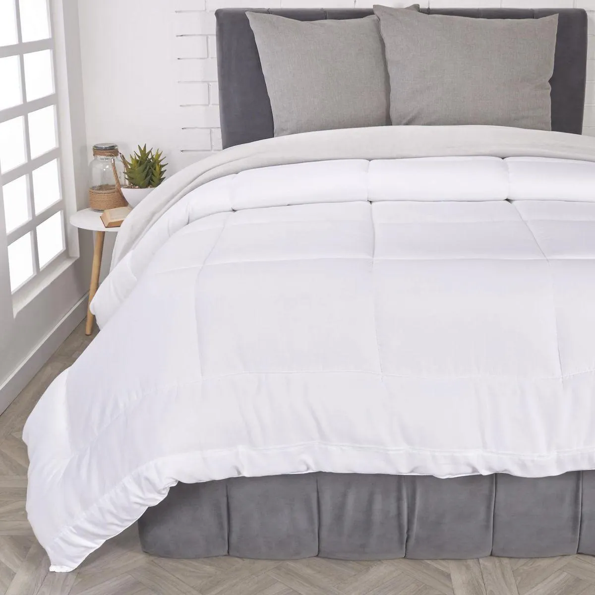 Plumón 144 hilos Polialgodón blanco