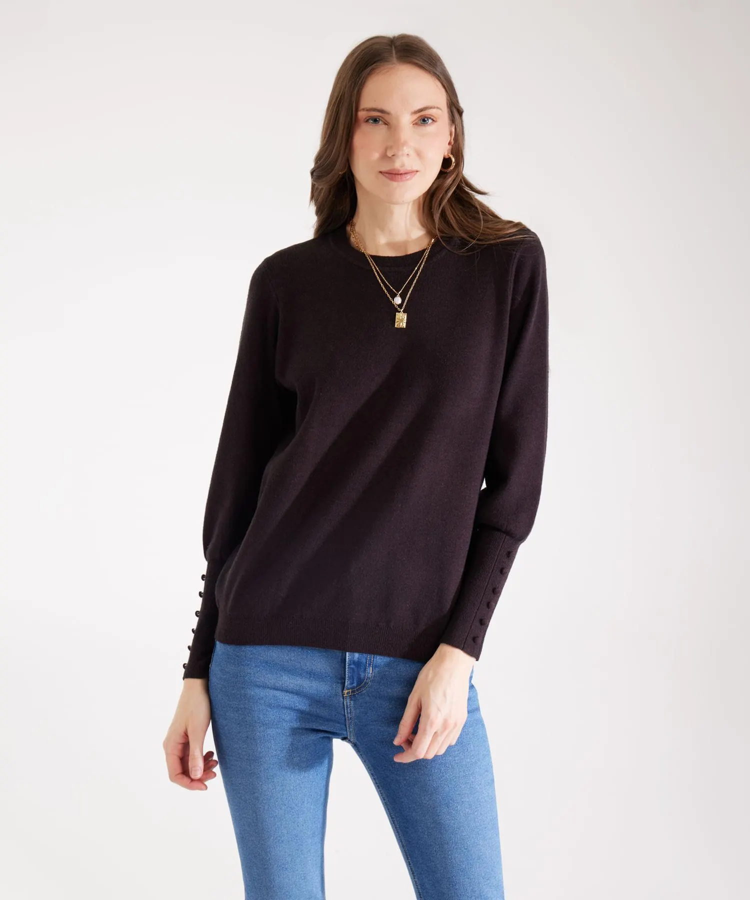 Saco Manga Largo Unicolor