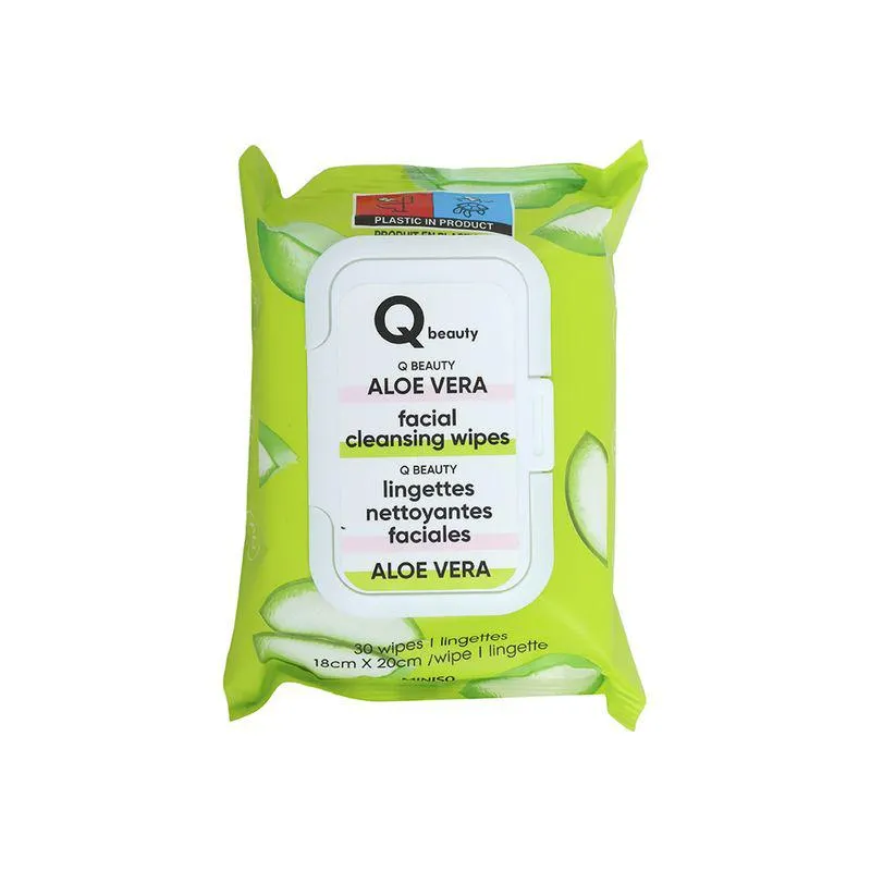 Toallitas Limpiadoras Faciales Aloe Vera Q Beauty