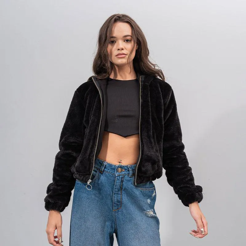 Chaqueta Bomber Larga Lime