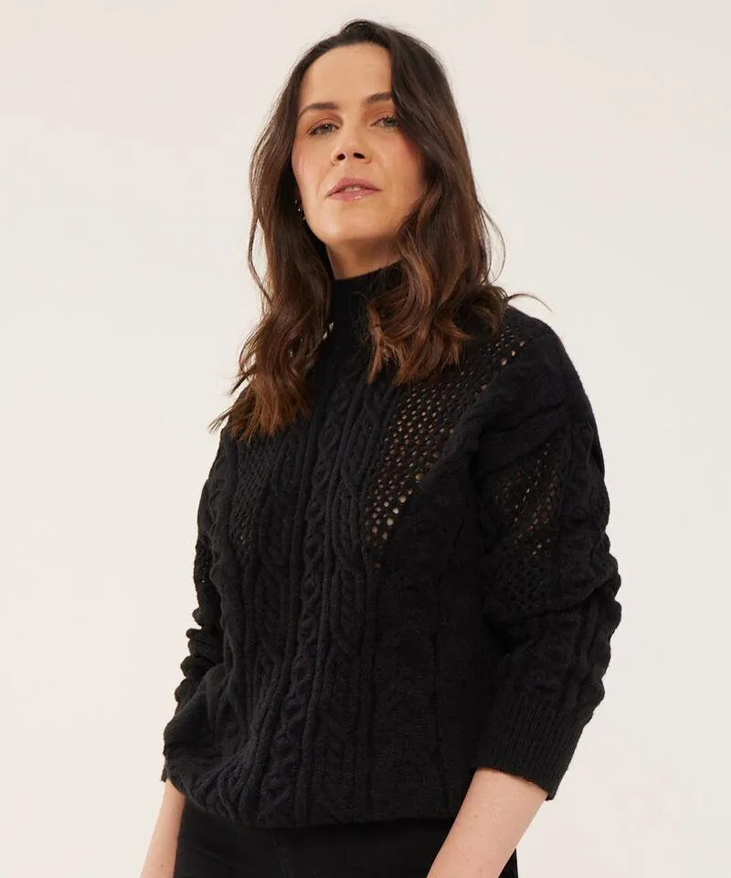 Saco Cuello Alto Tejido