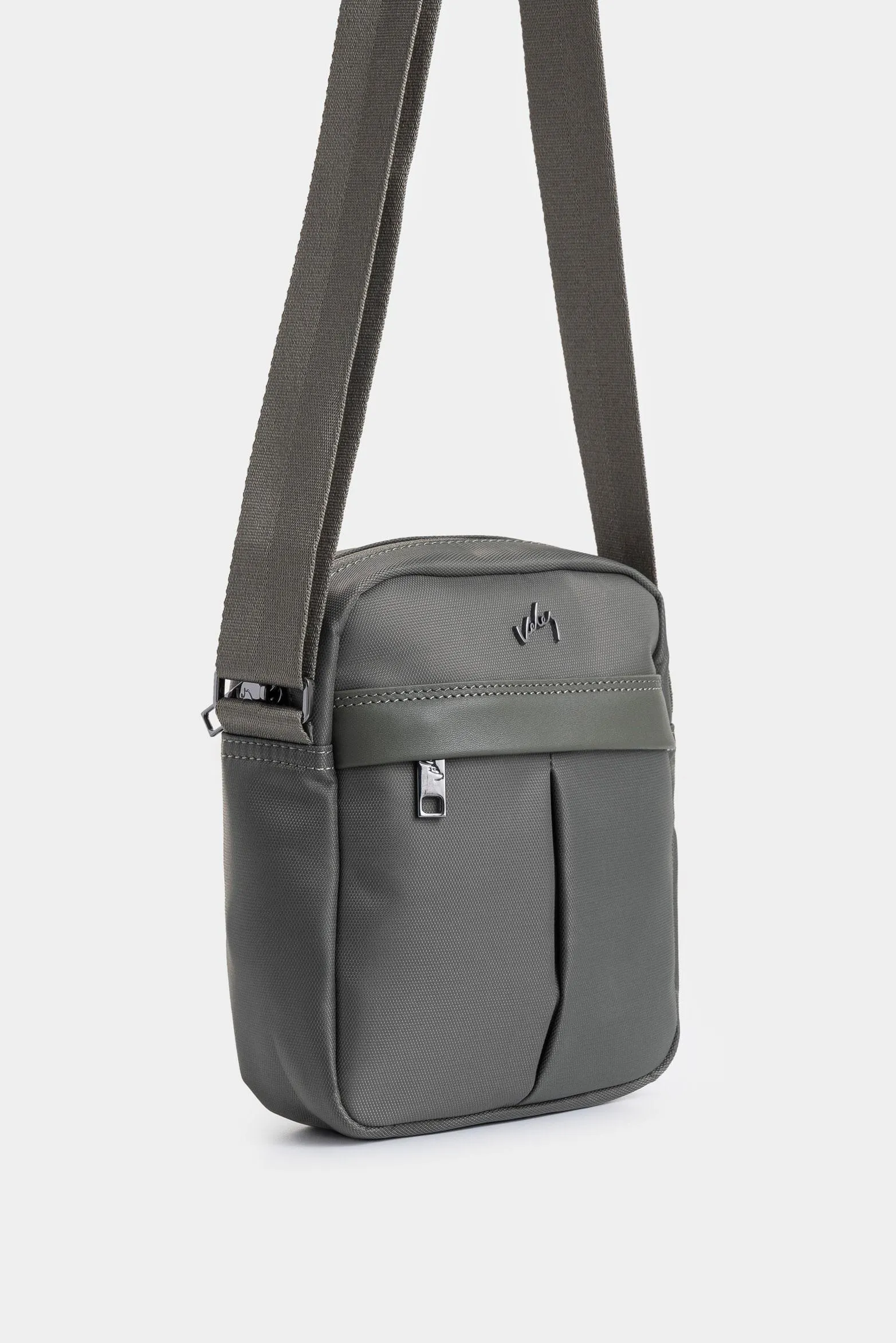 Manos libres Harrington de lona y cuero para hombre casual