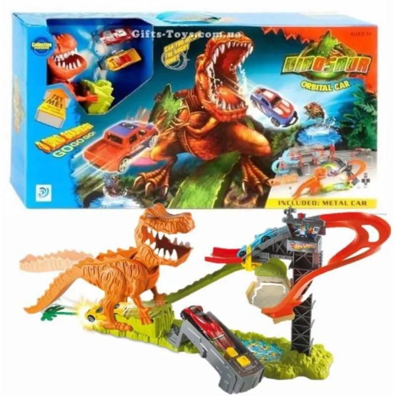 Pista De Carro Dinosaurio T Rex Veloz Para Niños 99-91