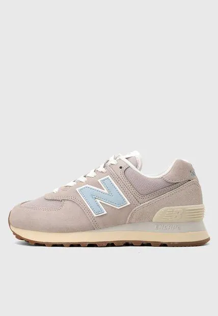 Tenis Lifestyle Gris Seda-Azul Claro new balance 574