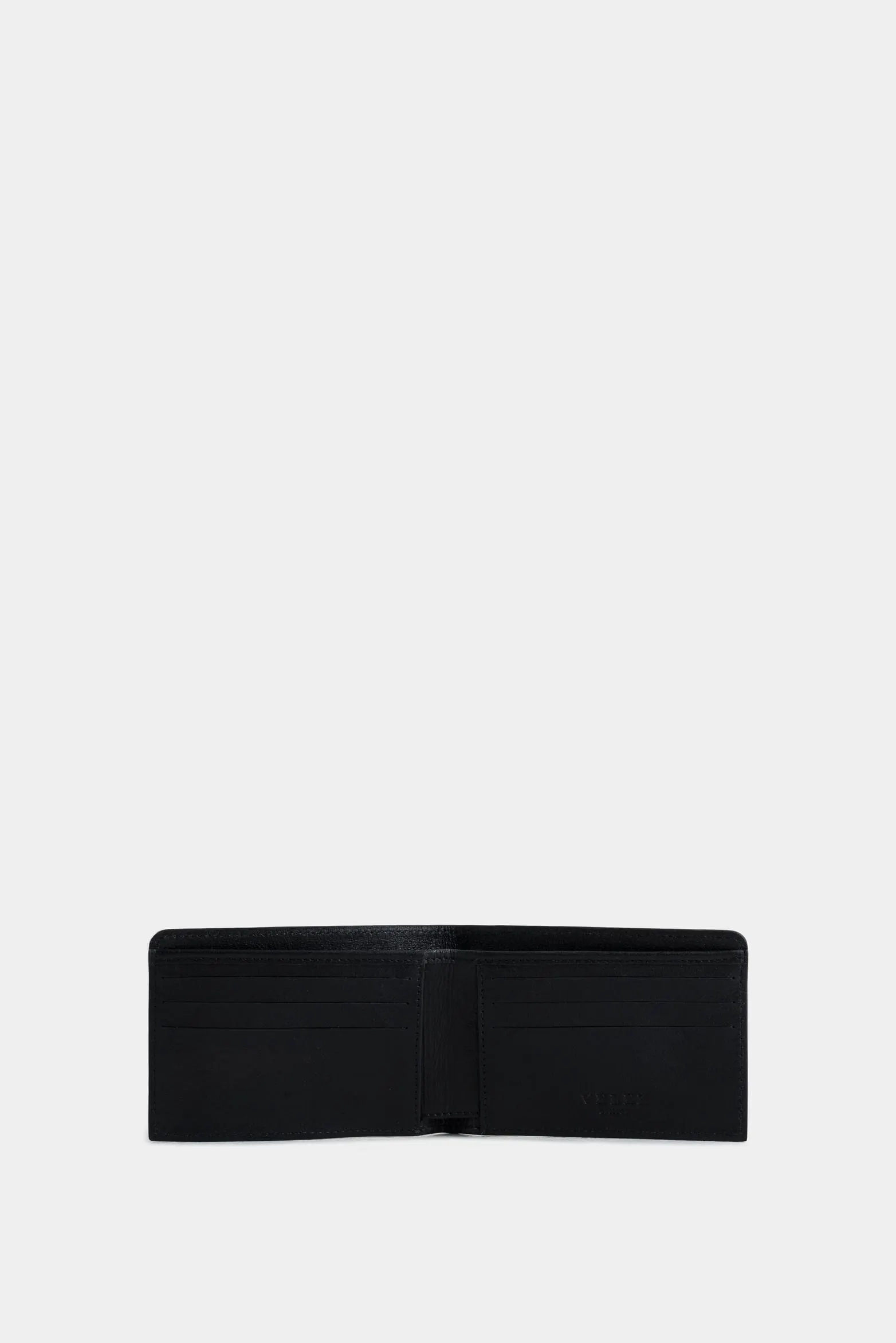 Billetera hibiscus de cuero para hombre grabado abeja