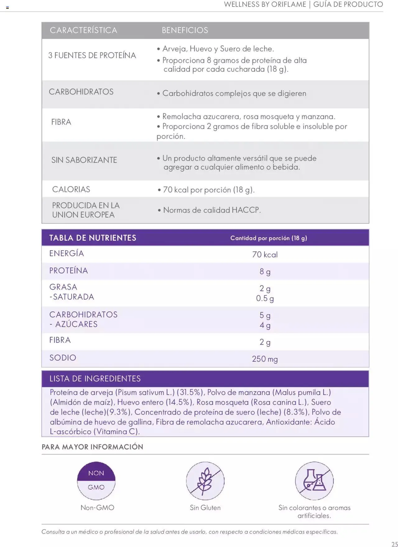Catalogo de Oriflame - Guía de Producto Wellness 1 de junio al 31 de diciembre 2024 - Pag 25