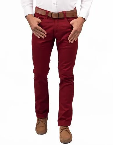 Pantalón 5 Bolsillos Color Rojo Ladrillo