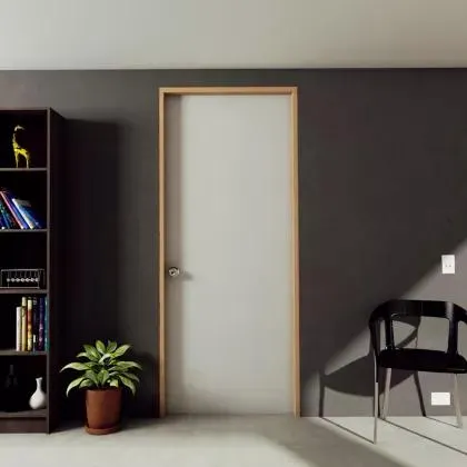 Puerta Lista Pre-Pintada 80x208cm - Ap. Derecha