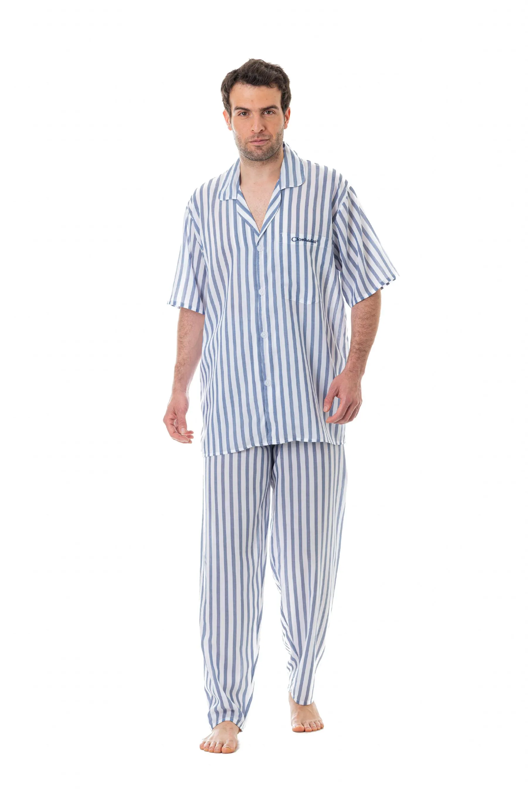 JJ TENCEL RAYAS AZUL BLANCO