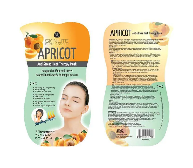 Mascarilla Térmica Skinlite Terapia Antiestrés Durazno 14ml