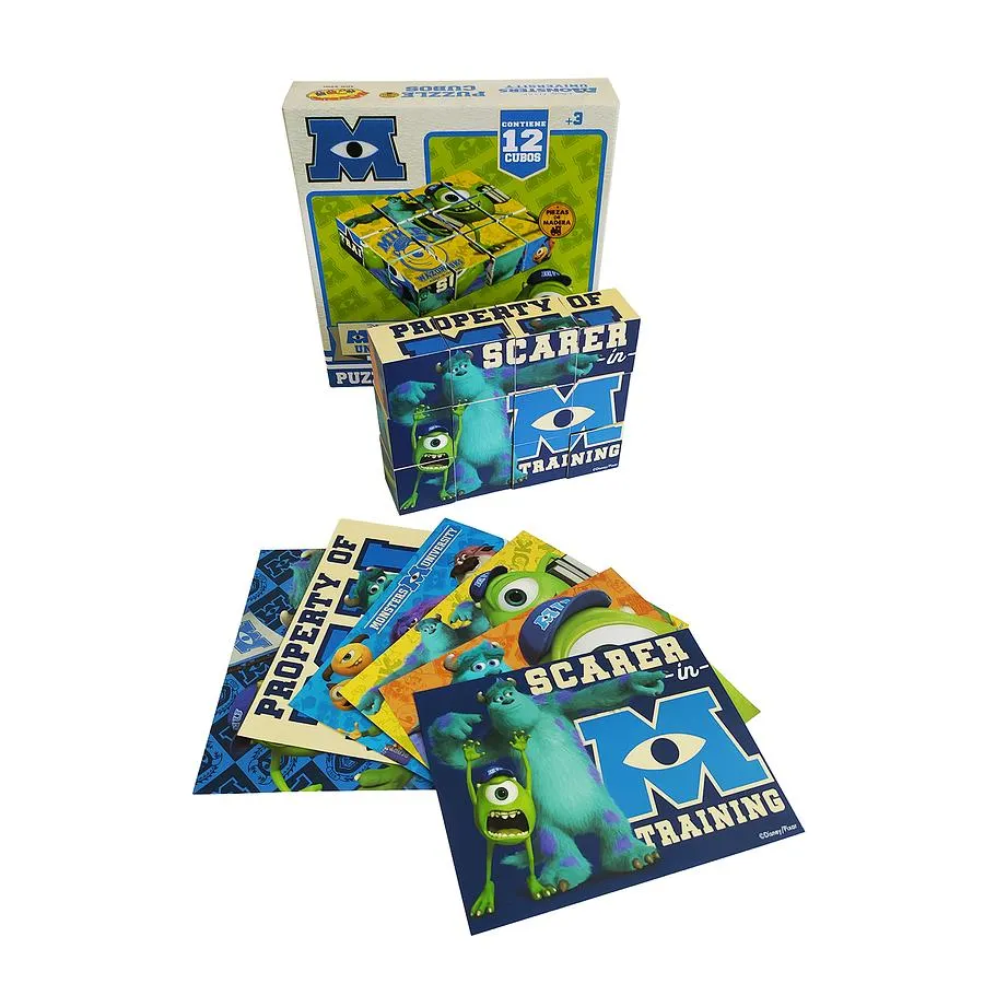 Rompecabezas De Cubos 4 X 4 Monsters Univertisy