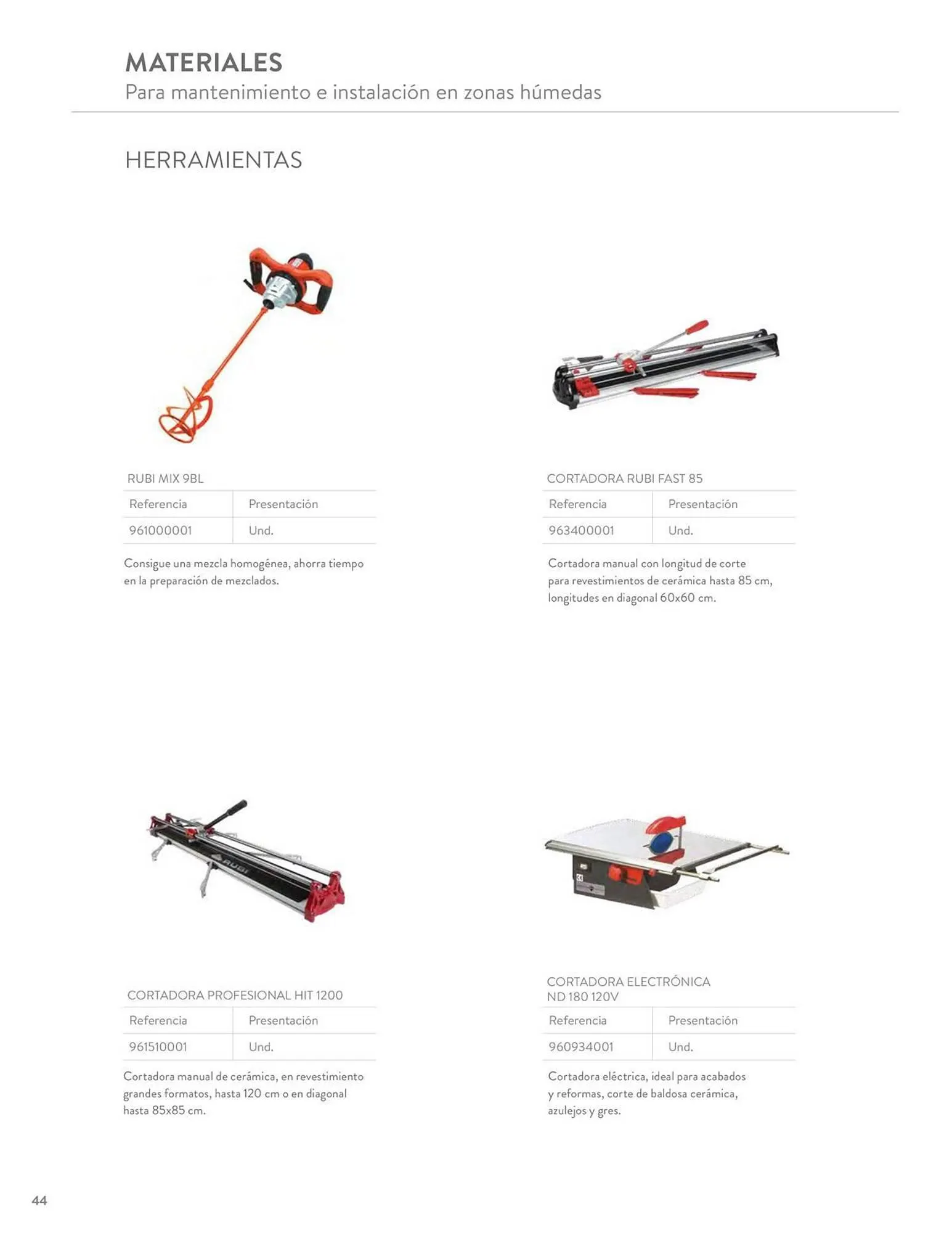 Catalogo de Catálogo Corona Centro de Inspiración 9 de mayo al 31 de diciembre 2024 - Pag 44