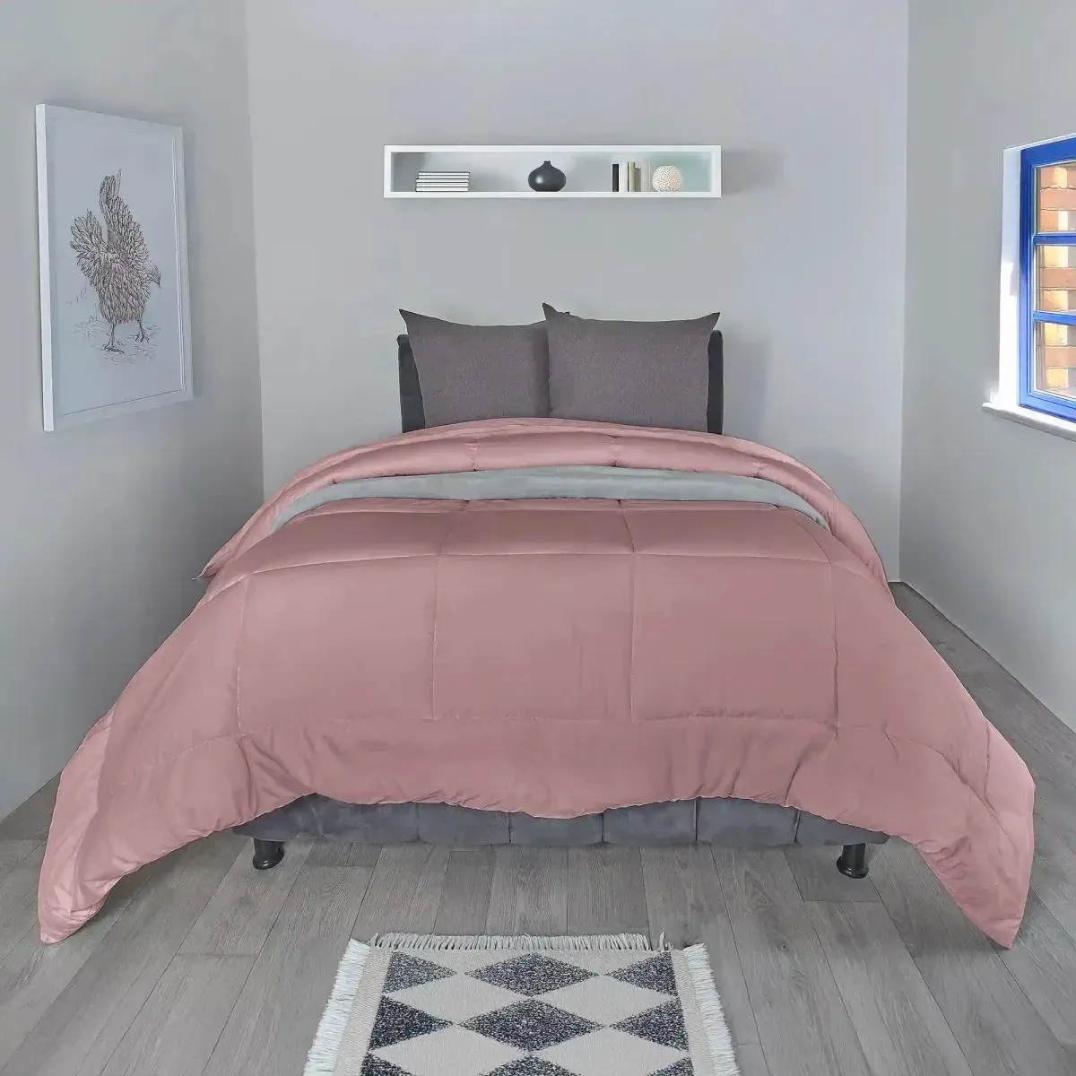 Plumón tela 144 hilos arce rosado