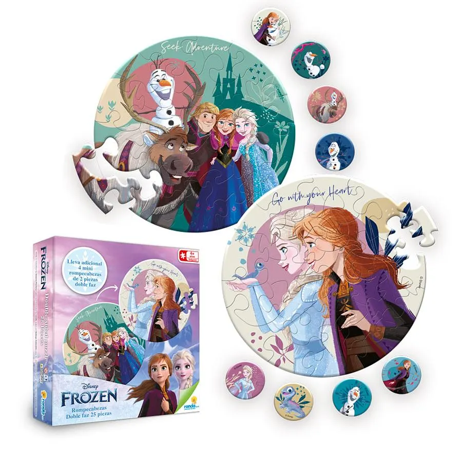 Rompecabezas Doble Faz X 25 Piezas Frozen