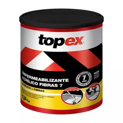 Impermeabilizante Topex 7 Años 1/4 Galón Blanco
