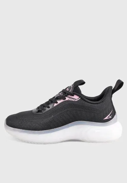 Tenis Running Negro-Rosa-Blanco ATHLETIC Pekin