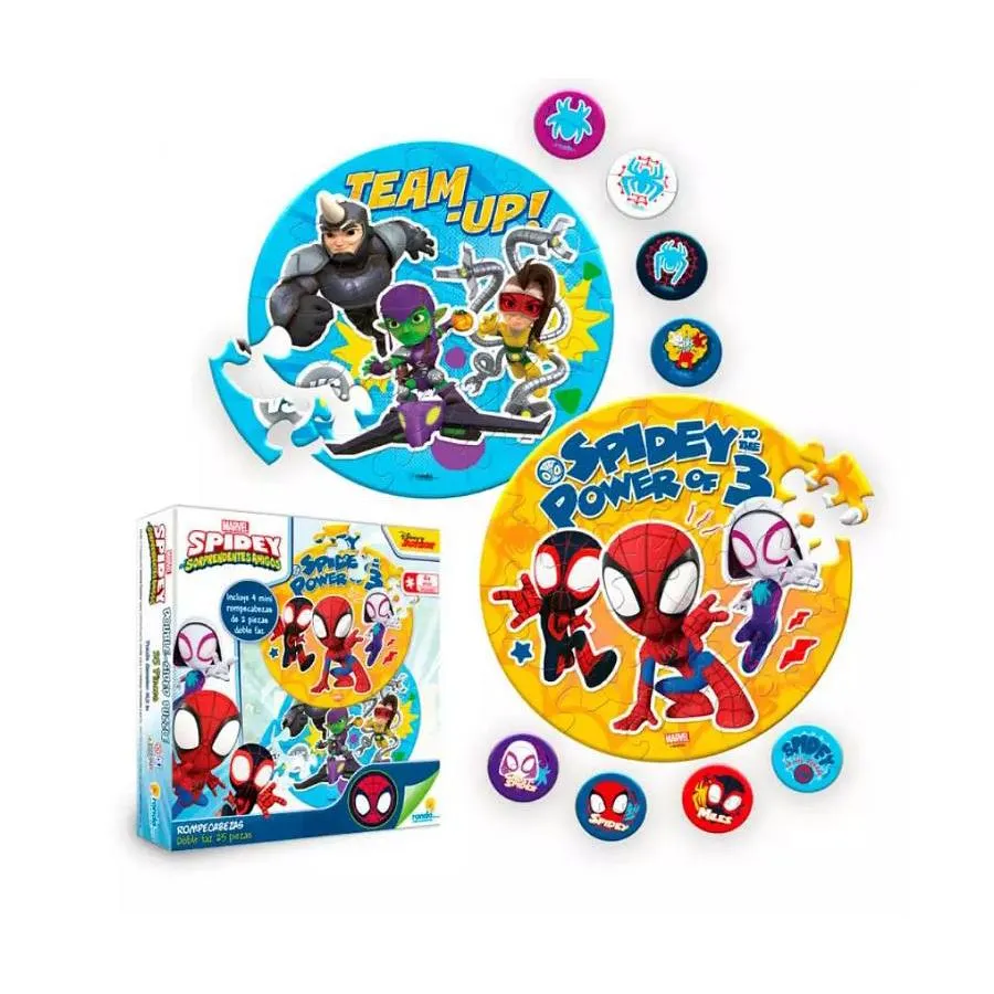 Rompecabezas X 25 Piezas Doble Faz Spidey