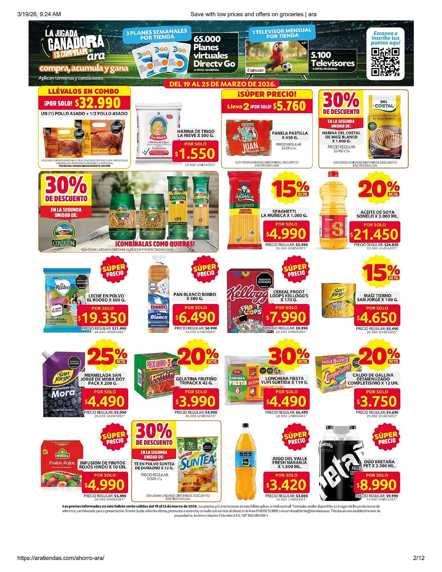 Catalogo de Catálogo Ara 19 de marzo al 10 de abril 2026 - Pag 2