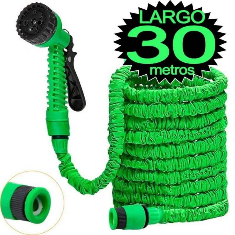 Manguera Expandible 30m con Pistola Expansible Magic Hose