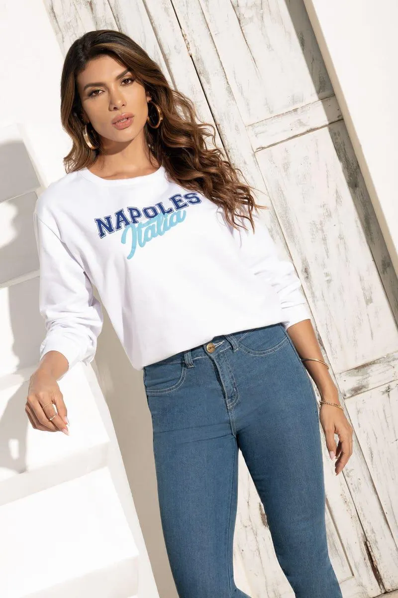 BUZO MANGA LARGA Blanco