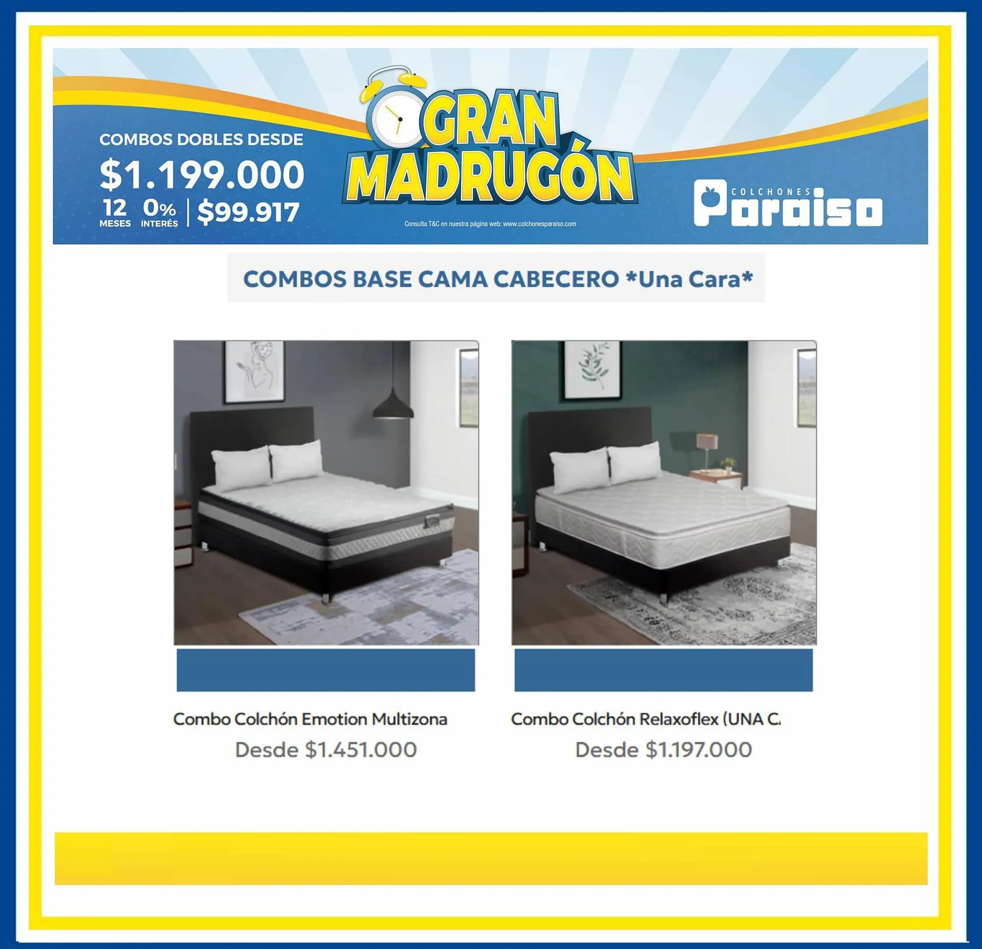 Catalogo de Catálogo Colchones Paraiso 19 de septiembre al 30 de septiembre 2023 - Pag 2