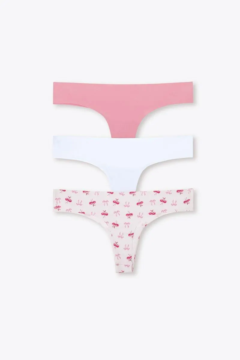 PANTY X 3 TANGA BRASILERA Multicolor