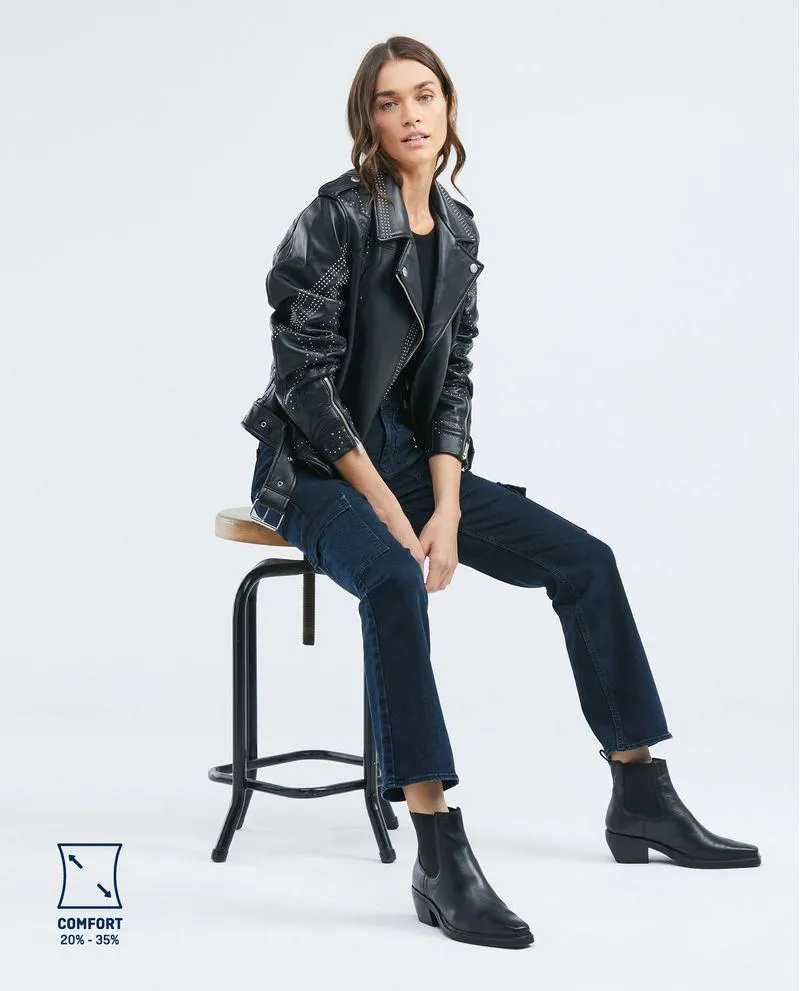 Jean de Mujer High Rise, Cosmo, Boot Cut - Azul Ultra Oscuro