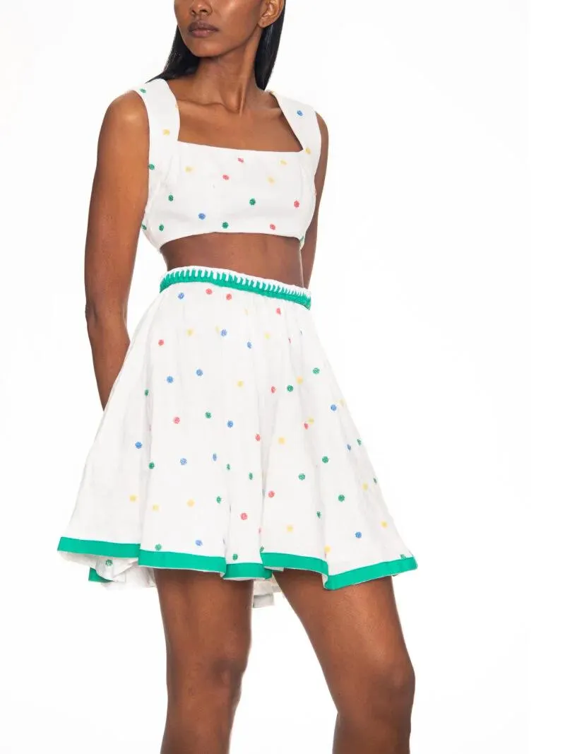 CORA TOP WHITE MULTI