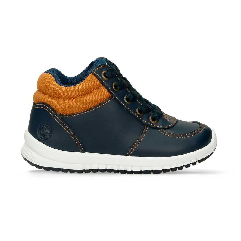 Tenis Casuales Azul-Miel Bubblegummers Percy Niño