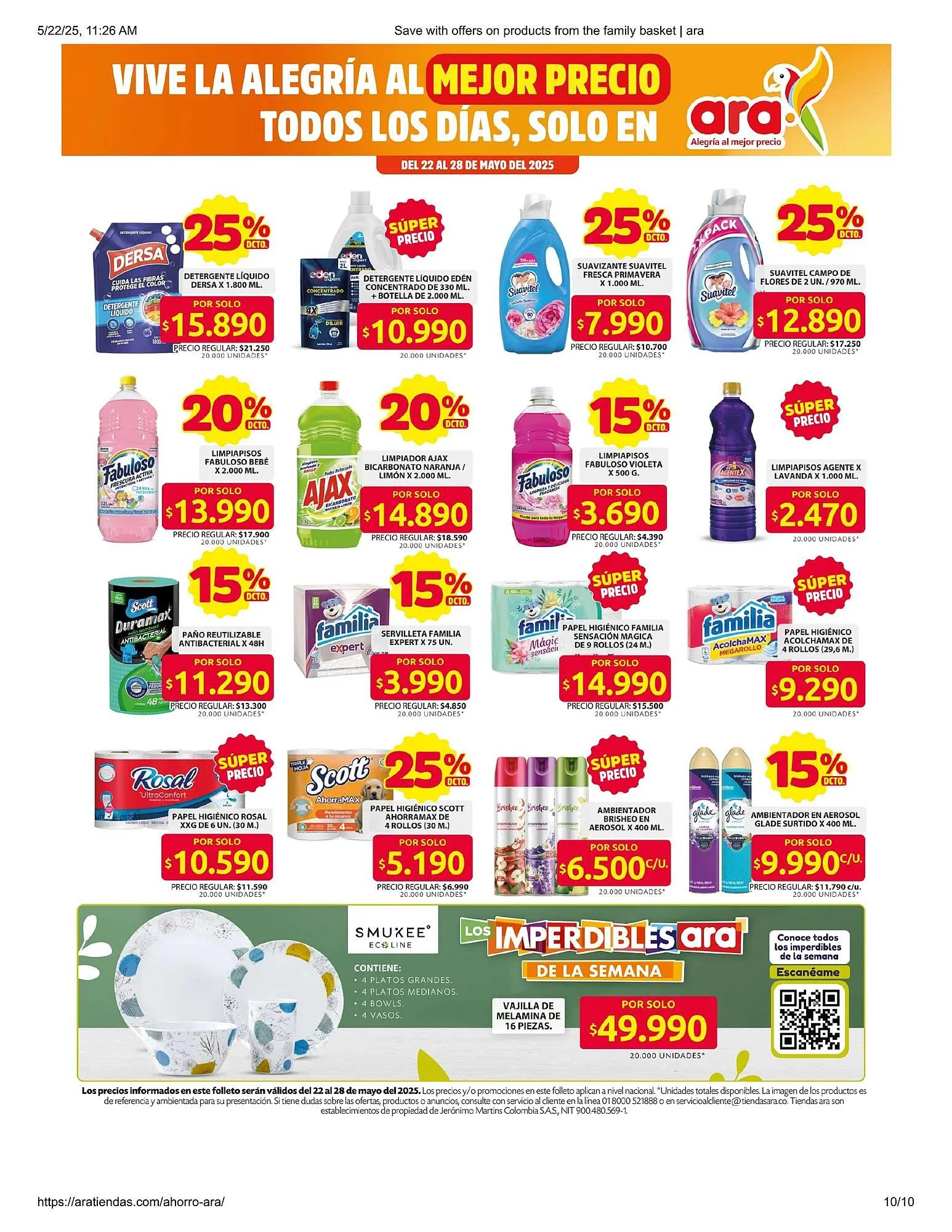Catalogo de Catálogo Ara 22 de mayo al 29 de mayo 2025 - Pag 10