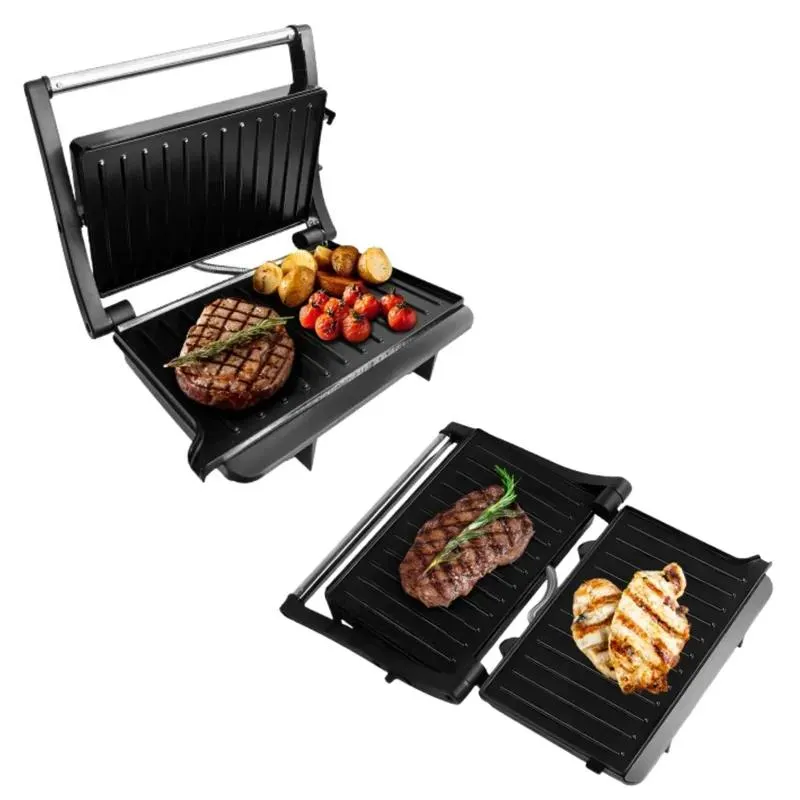 Asador Panini Grill Multifuncional Mertec Silver