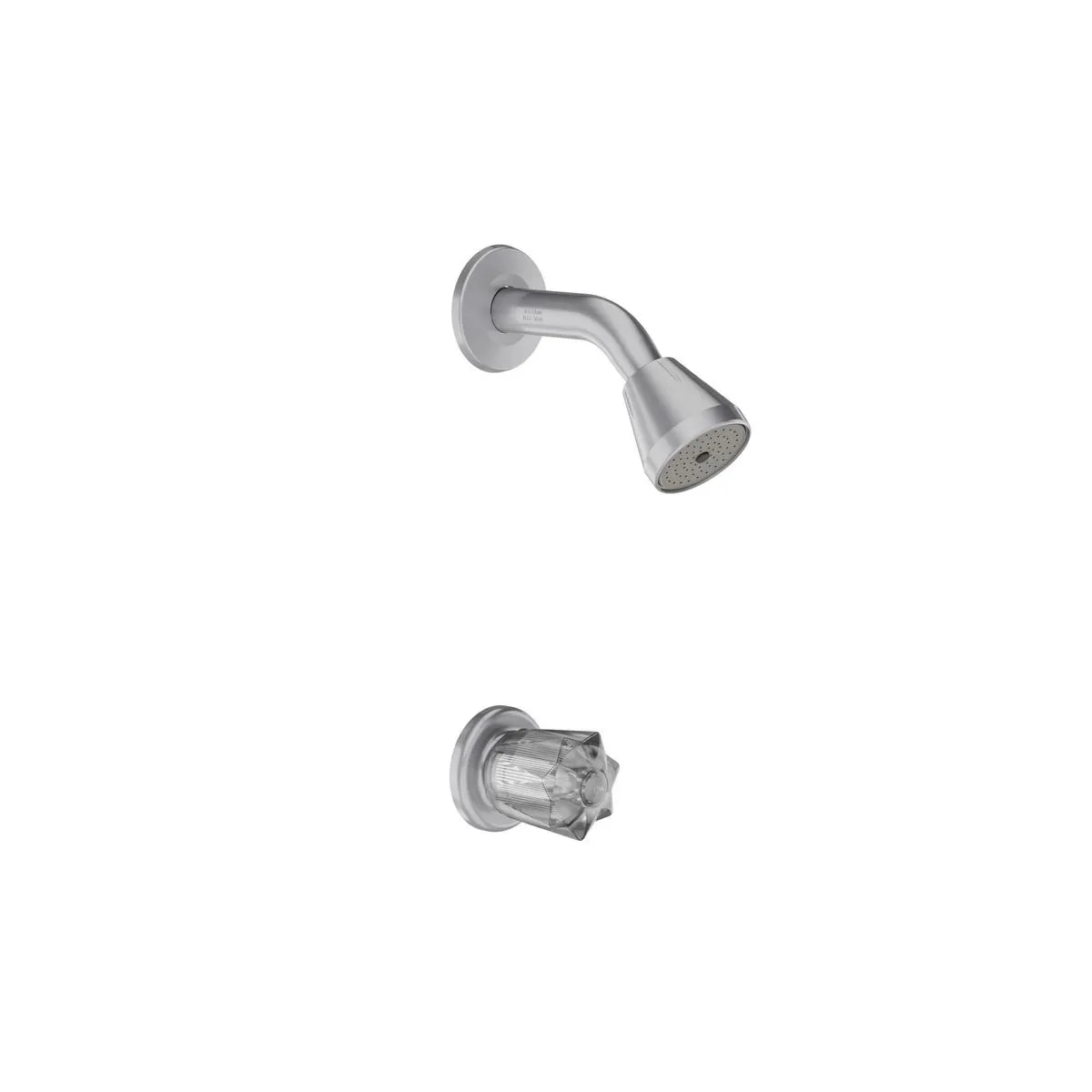 Ducha Ultra Ahorradora Briza Plus sencilla gris perlado